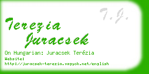 terezia juracsek business card