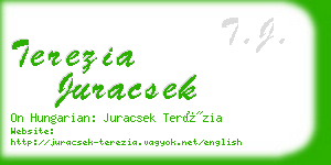 terezia juracsek business card